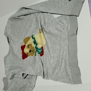 Holidays Graphic Puppy Pullover Sweatshirt sz 12 Girls